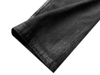 Cinder Vein Dark Coated Waxed Patchwork Bone-Washed Jeans