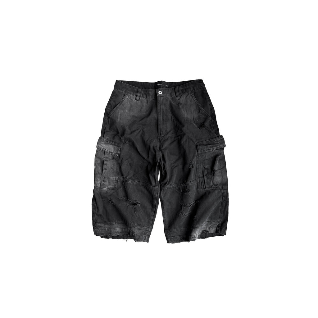 Cinder Vein Distressed Pocket Shorts