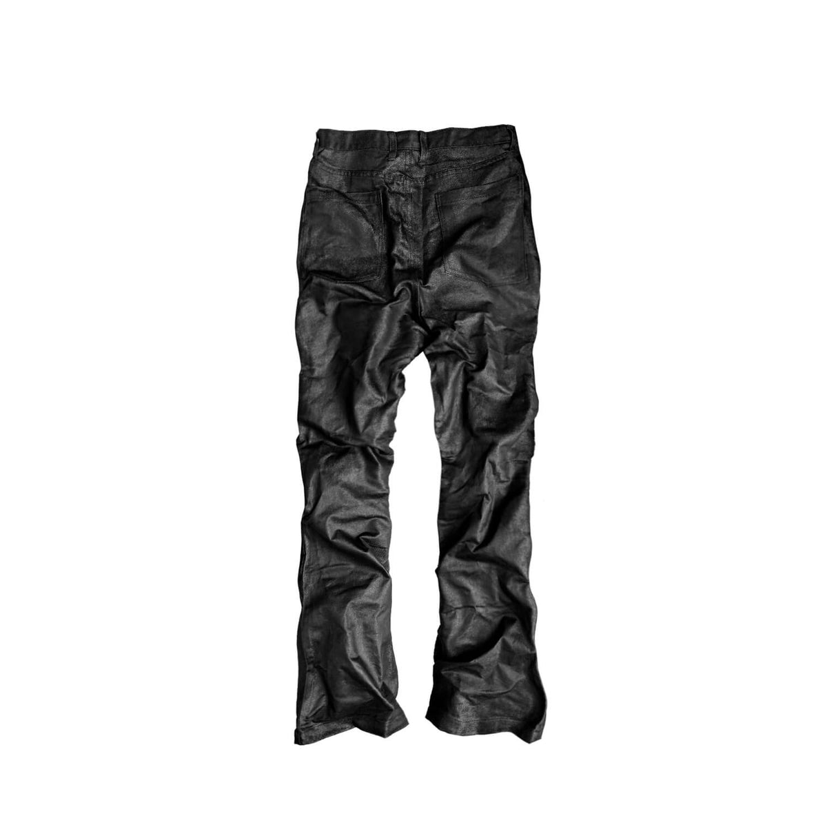 Cinder Vein Silver Thread Pocket Zipper Flared Pants