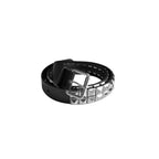 Riveted Roller Buckle Leather Belt