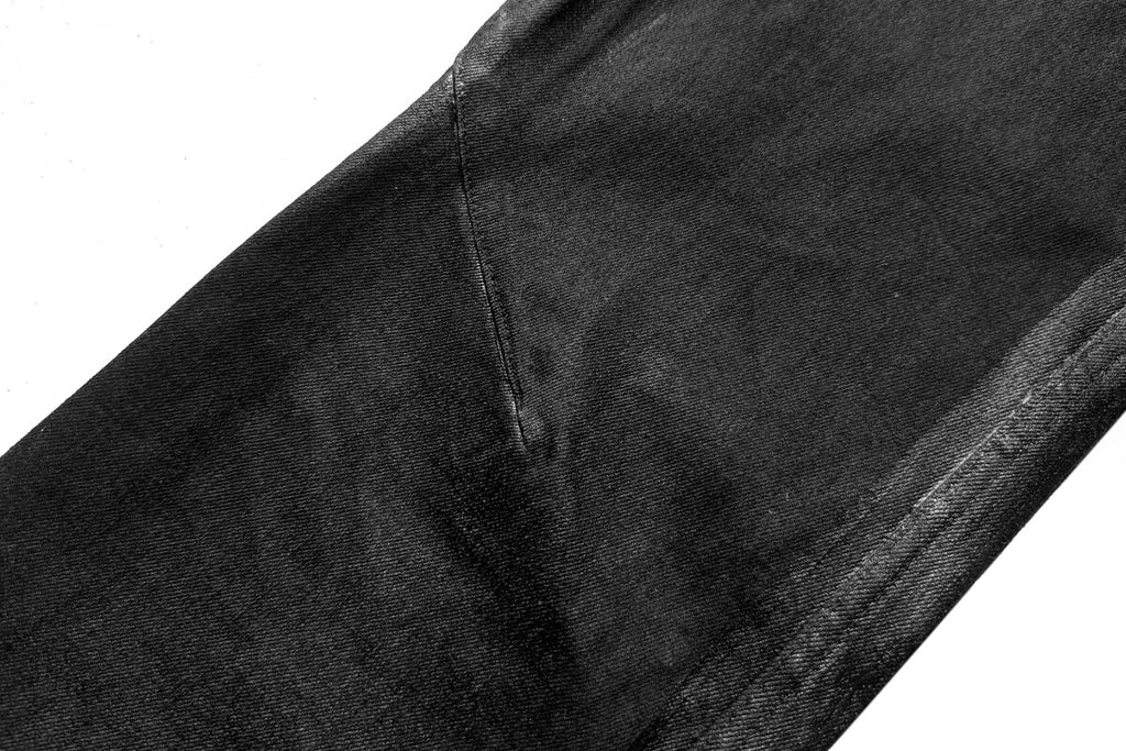 Cinder Vein Whiskered Pleated Stretch Jeans